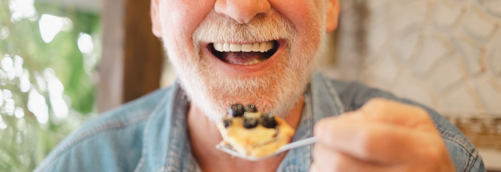 Man eating food